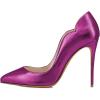 imageFSJ Women Classic Pointed Toe Stiletto High Heels Pumps Starry Slip On Lady Casual Dress Party Shoes Size 415 USPurple2