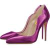 imageFSJ Women Classic Pointed Toe Stiletto High Heels Pumps Starry Slip On Lady Casual Dress Party Shoes Size 415 USPurple2
