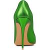 imageFSJ Women Classic Pointed Toe Stiletto High Heels Pumps Starry Slip On Lady Casual Dress Party Shoes Size 415 USSeagreen