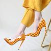 imageFSJ Women Classic Pointed Toe Stiletto High Heels Pumps Starry Slip On Lady Casual Dress Party Shoes Size 415 USYellow