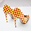 imageFSJ Women Classic Pointed Toe Stiletto High Heels Pumps Starry Slip On Lady Casual Dress Party Shoes Size 415 USYellow