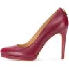 imageFSJ Women Classic Stiletto Heels Platform Pumps Pointed Toe Formal Shoes Office Lady Size 415 USDark Red