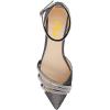 imageFSJ Women Comfy Studded Strap Pointed Toe Sandals Low Heel Ankle Strap Buckle Ladies Casual Walking Flat Shoes Size 415 USBlack