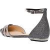 imageFSJ Women Comfy Studded Strap Pointed Toe Sandals Low Heel Ankle Strap Buckle Ladies Casual Walking Flat Shoes Size 415 USBlack