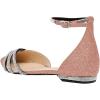 imageFSJ Women Comfy Studded Strap Pointed Toe Sandals Low Heel Ankle Strap Buckle Ladies Casual Walking Flat Shoes Size 415 USPink
