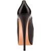 imageFSJ Women Extreme High Stiletto Heels Platform Pumps Slip On Pointed Toe Sexy Dress Shoe US Size 415 MBlack