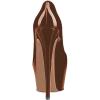 imageFSJ Women Extreme High Stiletto Heels Platform Pumps Slip On Pointed Toe Sexy Dress Shoe US Size 415 MBrown