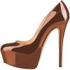 imageFSJ Women Extreme High Stiletto Heels Platform Pumps Slip On Pointed Toe Sexy Dress Shoe US Size 415 MBrown