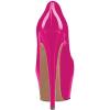imageFSJ Women Extreme High Stiletto Heels Platform Pumps Slip On Pointed Toe Sexy Dress Shoe US Size 415 MFuchsia