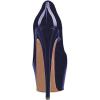 imageFSJ Women Extreme High Stiletto Heels Platform Pumps Slip On Pointed Toe Sexy Dress Shoe US Size 415 MNavy
