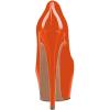 imageFSJ Women Extreme High Stiletto Heels Platform Pumps Slip On Pointed Toe Sexy Dress Shoe US Size 415 MOrange