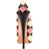 imageFSJ Women Extreme High Stiletto Heels Platform Pumps Slip On Pointed Toe Sexy Dress Shoe US Size 415 MPlaid