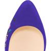imageFSJ Women Extreme High Stiletto Heels Platform Pumps Slip On Pointed Toe Sexy Dress Shoe US Size 415 MPurple Floral