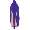 imageFSJ Women Extreme High Stiletto Heels Platform Pumps Slip On Pointed Toe Sexy Dress Shoe US Size 415 MPurple Floral