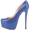 imageFSJ Women Extreme High Stiletto Heels Platform Pumps Slip On Pointed Toe Sexy Dress Shoe US Size 415 MRoyal Blue