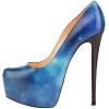 imageFSJ Women Extreme High Stiletto Heels Platform Pumps Slip On Pointed Toe Sexy Dress Shoe US Size 415 MStarry Night