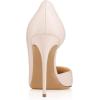 imageFSJ Women Formal Pointed Toe Dress Shoes DOrsay High Heels Sexy Stiletto Formal Pumps Size 415 USBeige