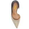 imageFSJ Women Formal Pointed Toe Dress Shoes DOrsay High Heels Sexy Stiletto Formal Pumps Size 415 USBlack White Gradient Rhinestones