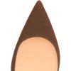 imageFSJ Women Formal Pointed Toe Dress Shoes DOrsay High Heels Sexy Stiletto Formal Pumps Size 415 USBrown Suede