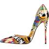 imageFSJ Women Formal Pointed Toe Dress Shoes DOrsay High Heels Sexy Stiletto Formal Pumps Size 415 USCartoon