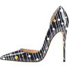 imageFSJ Women Formal Pointed Toe Dress Shoes DOrsay High Heels Sexy Stiletto Formal Pumps Size 415 USDotted Line