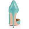 imageFSJ Women Formal Pointed Toe Dress Shoes DOrsay High Heels Sexy Stiletto Formal Pumps Size 415 USTurquoise