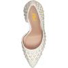 imageFSJ Women Formal Pointed Toe Dress Shoes DOrsay High Heels Sexy Stiletto Formal Pumps Size 415 USWhite Pearls