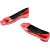 imageFSJ Women Glossy Metal Decoration Square Toe Flats Low Heel Slip On Comfy Vacation Walking Ladies Pumps Shoes Size 415 USRed
