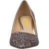 imageFSJ Women Gorgeous Crystal Chunky Low Heel Pump Comfy Slip on Pointed Toe Glitter Dress Party Shoe Size 415 USDark Pink