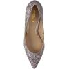 imageFSJ Women Gorgeous Crystal Chunky Low Heel Pump Comfy Slip on Pointed Toe Glitter Dress Party Shoe Size 415 USDark Pink