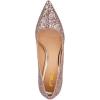 imageFSJ Women Gorgeous Crystal Chunky Low Heel Pump Comfy Slip on Pointed Toe Glitter Dress Party Shoe Size 415 USPink