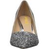 imageFSJ Women Gorgeous Crystal Chunky Low Heel Pump Comfy Slip on Pointed Toe Glitter Dress Party Shoe Size 415 USSilver