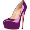imageFSJ Women Extreme High Stiletto Heels Platform Pumps Slip On Pointed Toe Sexy Dress Shoe US Size 415 MMagenta