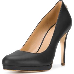 imageFSJ Women Classic Stiletto Heels Platform Pumps Pointed Toe Formal Shoes Office Lady Size 415 USBlack