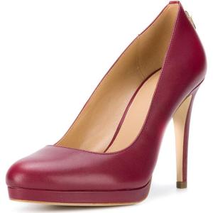 imageFSJ Women Classic Stiletto Heels Platform Pumps Pointed Toe Formal Shoes Office Lady Size 415 USDark Red