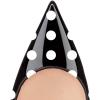 imageFSJ Women Bridal Pointed Toe Chunky Block High Heel Crystal Pumps Slip on Wedding Thick Comfort Evening Dress Shoes Size 415 USBlack Polka Dots
