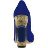 imageFSJ Women Bridal Pointed Toe Chunky Block High Heel Crystal Pumps Slip on Wedding Thick Comfort Evening Dress Shoes Size 415 USBluerainbow