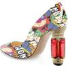 imageFSJ Women Bridal Pointed Toe Chunky Block High Heel Crystal Pumps Slip on Wedding Thick Comfort Evening Dress Shoes Size 415 USCartoon