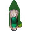 imageFSJ Women Bridal Pointed Toe Chunky Block High Heel Crystal Pumps Slip on Wedding Thick Comfort Evening Dress Shoes Size 415 USGreenrainbow