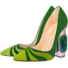 imageFSJ Women Bridal Pointed Toe Chunky Block High Heel Crystal Pumps Slip on Wedding Thick Comfort Evening Dress Shoes Size 415 USGreenrainbow