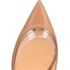 imageFSJ Women Bridal Pointed Toe Chunky Block High Heel Crystal Pumps Slip on Wedding Thick Comfort Evening Dress Shoes Size 415 USNude Pvc
