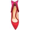 imageFSJ Women Bridal Pointed Toe Chunky Block High Heel Crystal Pumps Slip on Wedding Thick Comfort Evening Dress Shoes Size 415 USRed Floral