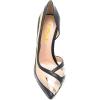 imageFSJ Women Bridal Pointed Toe Chunky Block High Heel Crystal Pumps Slip on Wedding Thick Comfort Evening Dress Shoes Size 415 USYellow Pvc