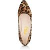 imageFSJ Women Classic Chunky High Heel Closed Round Almond Toe Slip On Formal Office Pumps Size 415 USLeopardalmond Toe