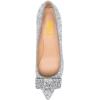imageFSJ Women Comfy Pointed Toe Bows Pumps Kitten Heel Slip On Party Dress Office Daily Ladies Shoes Size 415 USSilver Glitter