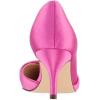 imageFSJ Women Low Kitten Heels Pointed Toe Slip on Pumps DOrsay Pleated Satin Evening Party Dress Office Shoes Size 415 USHot Pink