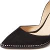 imageFSJ Women Sexy High Heels Slide Pumps Pointed Toe Studded Stiletto Party Evening Dress Shoes Size 415 USBlack Suede