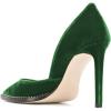 imageFSJ Women Sexy High Heels Slide Pumps Pointed Toe Studded Stiletto Party Evening Dress Shoes Size 415 USGreen Velvet