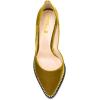 imageFSJ Women Sexy High Heels Slide Pumps Pointed Toe Studded Stiletto Party Evening Dress Shoes Size 415 USLight Olive
