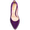 imageFSJ Women Sexy High Heels Slide Pumps Pointed Toe Studded Stiletto Party Evening Dress Shoes Size 415 USPurple Velvet